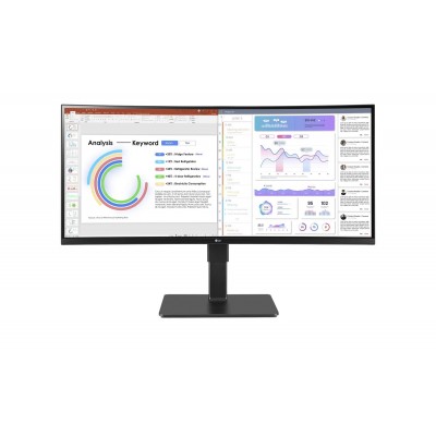 Monitor LG 34BQ77QC-B 34'' WQHD IPS HDMI DisplayPort USB-C LED Nero