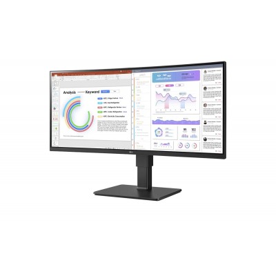 Monitor LG 34BQ77QC-B 34'' WQHD IPS HDMI DisplayPort USB-C LED Nero