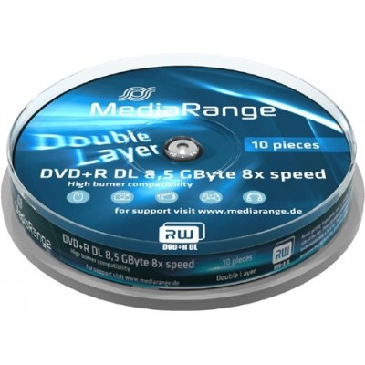 DVD+R DL MediaRange 8,5 GB box 10 pezzi