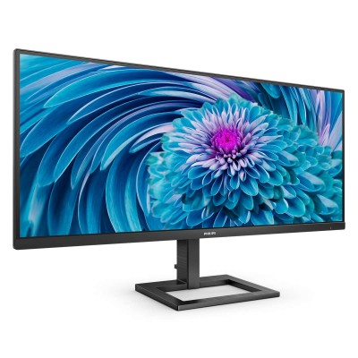 Monitor Philips 346E2LAE 00 34'' WQHD VA AMD Free-Sync USB HDMI DisplayPort USB-C LED Nero