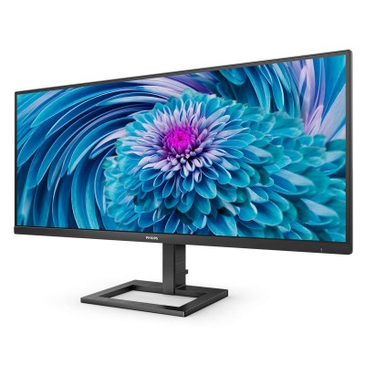 Monitor Philips 346E2LAE 00 34'' WQHD VA AMD Free-Sync USB HDMI DisplayPort USB-C LED Nero