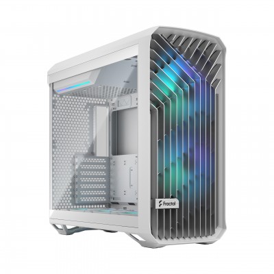 Case Fractal Design Torrent White RGB TG Clear Tint Bianco Midi Tower Vetro Temperato