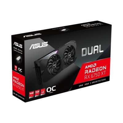 Scheda video Asus Radeon RX 6750 XT 12GB DUAL OC