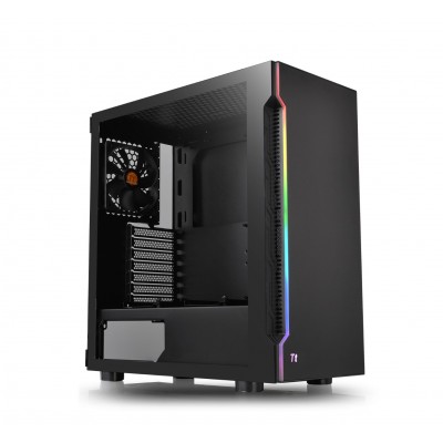 Case Thermaltake H200 TG RGB Midi-Tower vetro temperato Nero