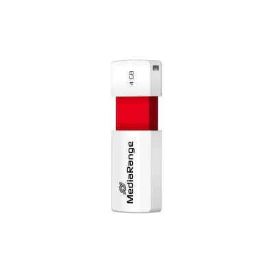 Pendrive MediaRange Color Edition 4GB USB A 2.0 bianco rosso