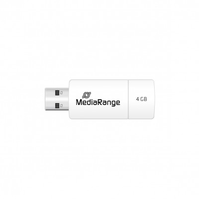 Pendrive MediaRange Color Edition 4GB USB A 2.0 bianco rosso