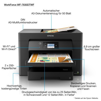 Stampante Epson WorkForce WF7830DTWF C11CH68403 WorkForce WF7830DTWF