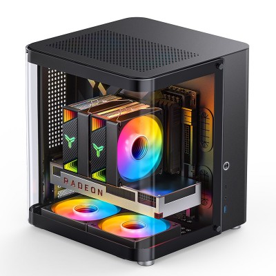 Case Jonsbo TK-1 2.0 Micro-ATX Vetro Temperato Nero