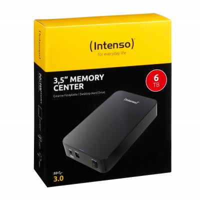 HDD Esterno Intenso Memory Center 6 TB Nero