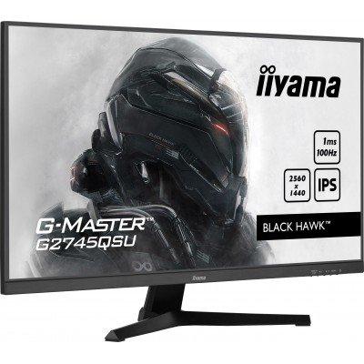 Monitor iiyama G-Master G2745QSU-B1 27'' QHD IPS Free-Sync 75 Hz Nero Opaco