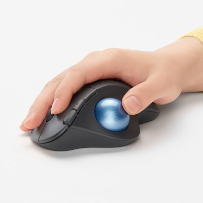 Mouse Logitech ERGO M575 Wireless a RF + Bluetooth Trackball Grafite