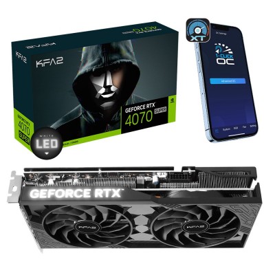 Scheda Video KFA2 GeForce RTX 4070 Super 2X 1 clic OC 12 GB