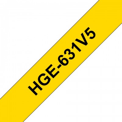Nastro Brother Nero su giallo HGe-631V5