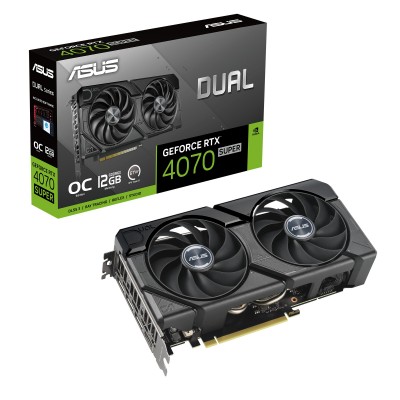 Scheda Video ASUS Dual NVIDIA GeForce RTX 4070 SUPER OC EVO 12 GB GDDR6X