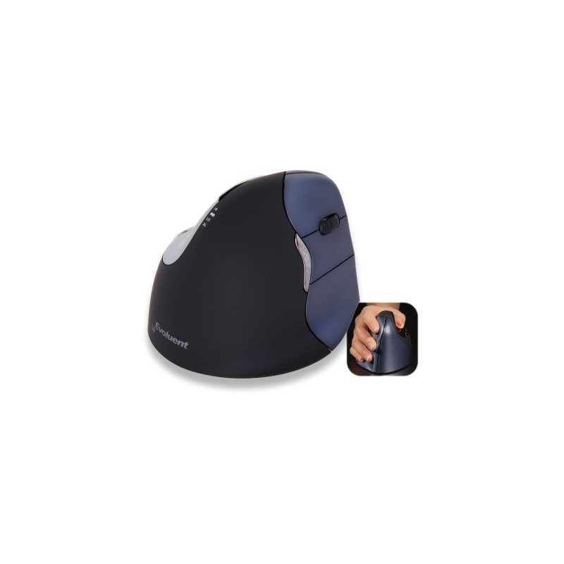 Mouse Evoluent vertical-mouse 4 Wireless RH Nero Blu