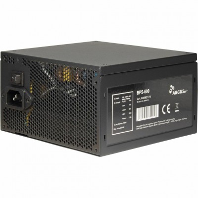 Alimentatore Inter-Tech Argus BPS 600W ATX Nero