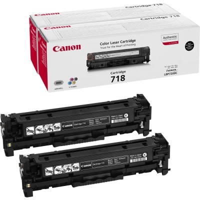 Toner Canon 718 Nero 2 pezzi