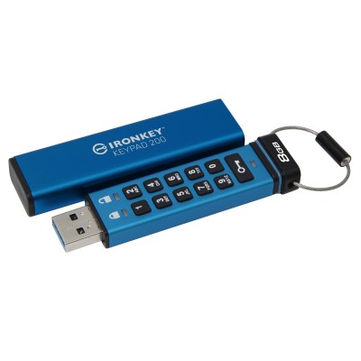 Pendrive Kingston IronKey Keypad 200 8 GB USB A 3.2