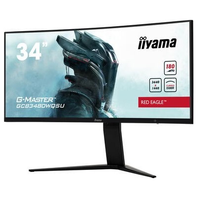 Monitor iiyama G-Master GCB3480WQSU-B1 34'' UWQHD VA Curvo HDMI DisplayPort USB Free-Sync HDR Nero