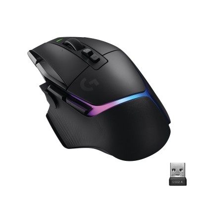 Mouse Logitech G G502 X Plus nero