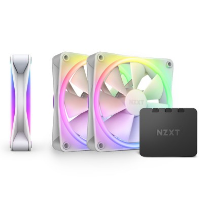 Ventole NZXT  F120 RGB DUO PWM 120 mm confezione da 3 - bianco