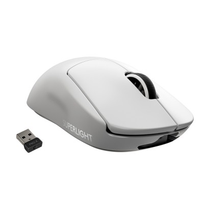 Mouse Logitech G PRO X SUPERLIGHT Wireless Bianco