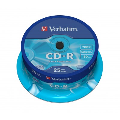 CD-R Verbatim 700 MB box 25 pezzi