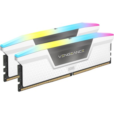 Ram CORSAIR VENGEANCE DDR5 6000Mhz 32 GB (2X16) RGB XMP 3.0 CL30 BIANCO