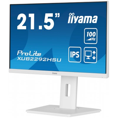 Monitor Iiyama ProLite XUB2292HSU-W6 22'' FullHD Led Bianco