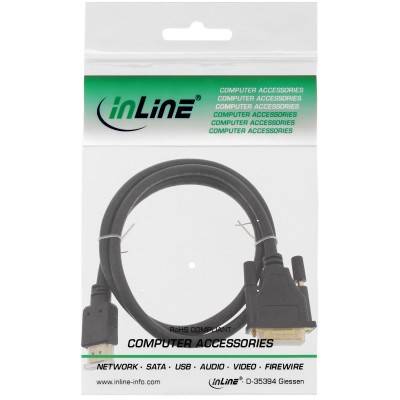 Cavo Adattatore da HDMI a DVI InLine ad alta velocità Nero 1 m