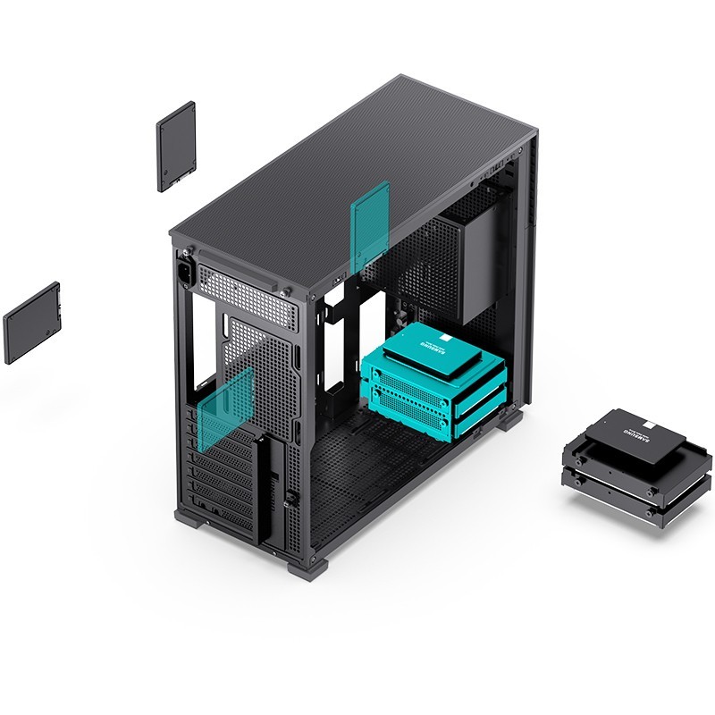 Case Jonsbo D41 Screen ATX Vetro Temperato Nero