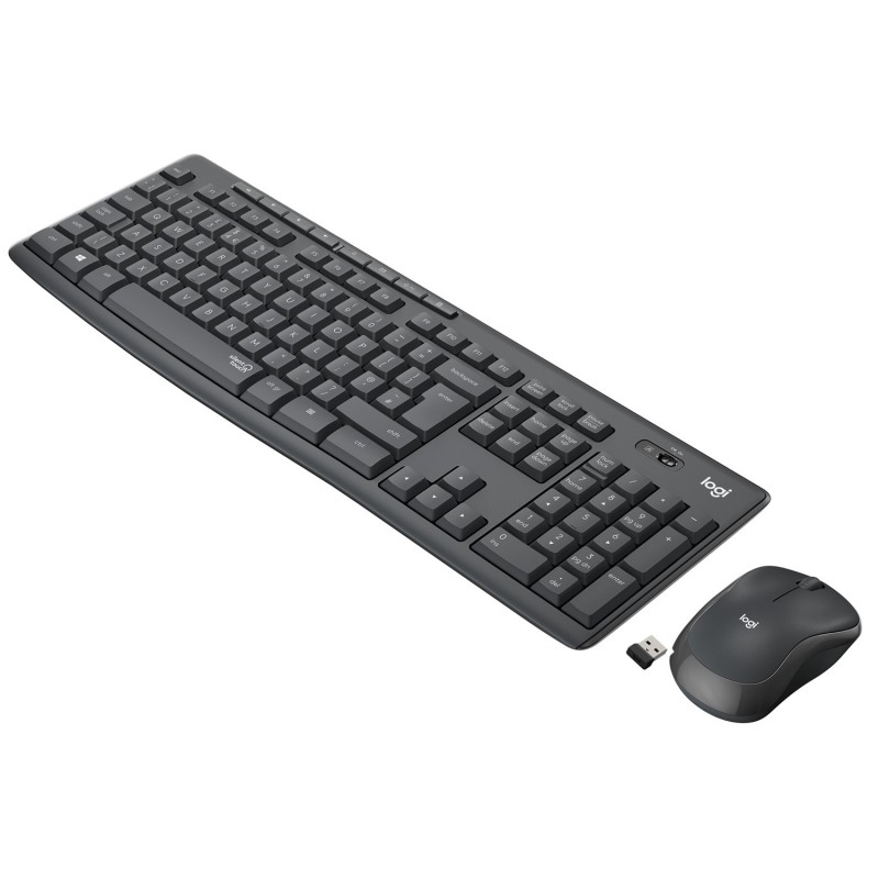 Tastiera Logitech MK295 Silent Wireless Combo RF QWERTY Italiano Nero