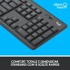 Tastiera Logitech MK295 Silent Wireless Combo RF QWERTY Italiano Nero