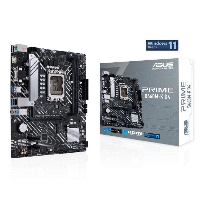 Scheda Madre Intel ASUS PRIME B660M-K DDR4 LGA 1700 Micro-ATX