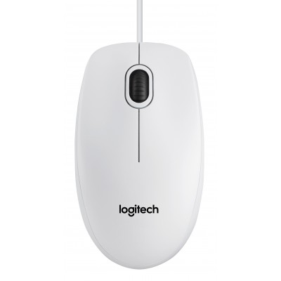 Mouse Logitech B100 Optical bianco