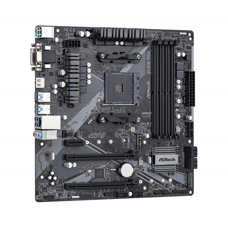 Scheda madre ASROCK B450M PRO4 R2.0socket AM4