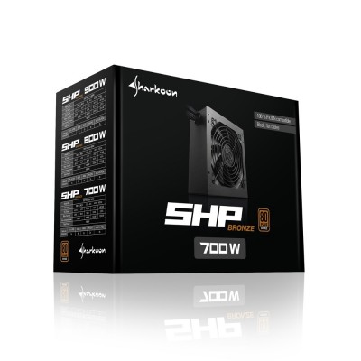 Alimentatore Sharkoon SHP 80+ Bronze 700W ATX Nero