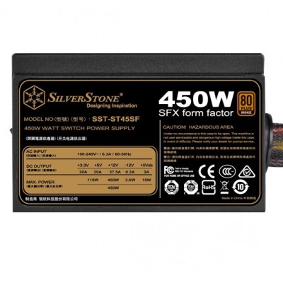 Alimentatore SilverStone ST45SF 450W SFX Nero