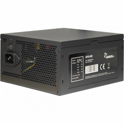 Alimentatore Inter-Tech Argus GPS 600W ATX Nero