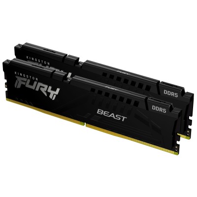 Ram KINGSTON FURY BEAST DDR5 5600MHz 16GB (2x8) XMP 3.0 CL40 NERO