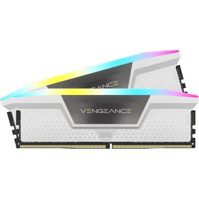 RAM Corsair Vengeance RGB DDR5 32GB (2x16) 6200MHz CL36 Bianco XMP 3.0