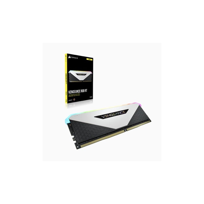 RAM Corsair Vengeance RGB RT DDR4 3200MHz 16GB (2x8) CL16 Bianco