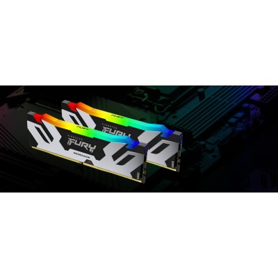 Ram KINGSTON FURY RENEGADE DDR5 6000MHz 16GB (1x16)RGB  XMP 3.0 CL 32 ARGENTO