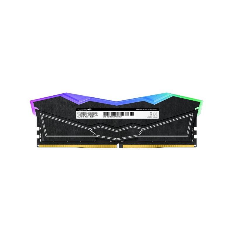 Ram TEAM GROUP DELTA DDR5 6400MHz 32GB (2x16) RGB XMP 3.0 CL 40 NERO