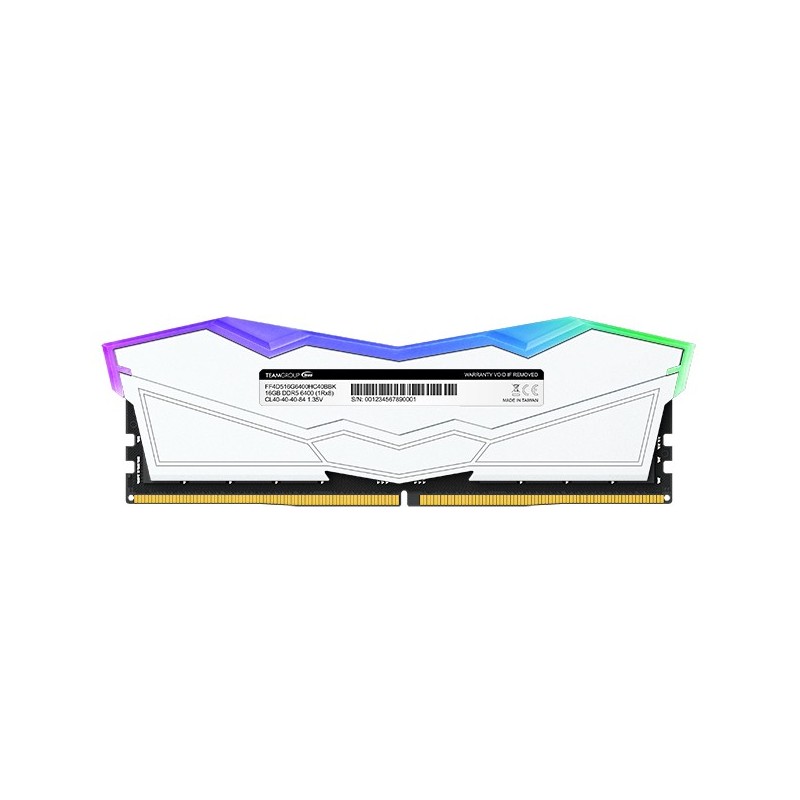 Ram TEAM GROUP DELTA DDR5 6000MHz 32GB (2x16) RGB XMP 3.0 CL 38 BIANCO