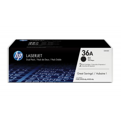 Toner HP 36A 2 pezzi Nero