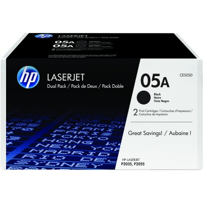 Toner HP 05A Nero 2 pezzi