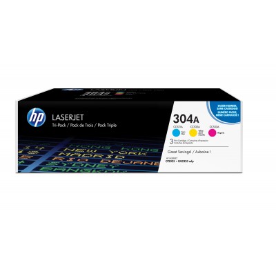 Toner HP 304A Ciano Magenta Giallo 3 pezzi