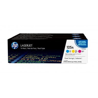 Toner HP 125A Ciano Magenta Giallo 3 pezzi