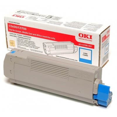 Toner OKI 43381907 Ciano